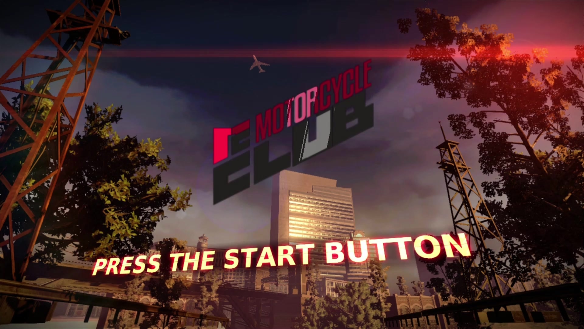 Motorcycle Club title screen for Xbox 360
